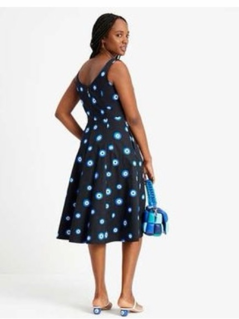 Kate Spade evil eye poplin Grace dress